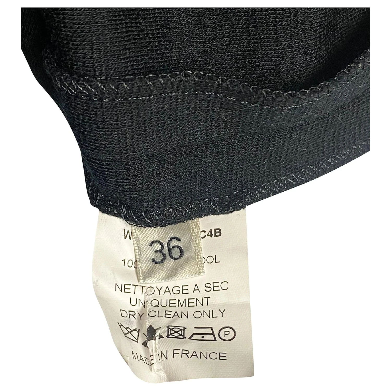 Lanvin Mini Robe à Capuche En Laine Noire 7 Lanvin Mini Robe à Capuche En Laine Noire – Image 7