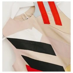 Robe En Cuir Et Daim Acne Studios Helima Beige -ModeChic Magasin 842289 4