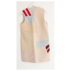 Robe En Cuir Et Daim Acne Studios Helima Beige -ModeChic Magasin 842289 7