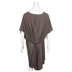 Autre Marque Robe à Capuche Kaki Foncé à Enfiler Vert -ModeChic Magasin 846392 3