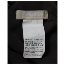 Max Mara Robe Mi-longue En Soie Marron à Motif -ModeChic Magasin 846463 5