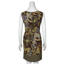Marella Robe Mi-longue En Soie Multicolore -ModeChic Magasin 846496 3