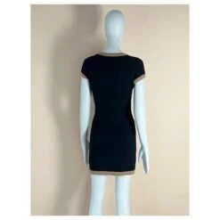 Chanel Robe Cachemire Patch CC Noir -ModeChic Magasin 847621 8