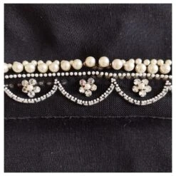 Robe Dior Noir Avec Strass Et Perles -ModeChic Magasin 847632 10