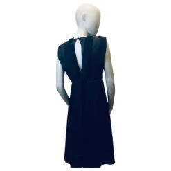 Robe En Soie Max Mara Noir -ModeChic Magasin 848556 3