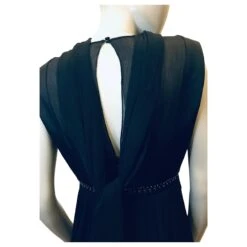 Robe En Soie Max Mara Noir -ModeChic Magasin 848556 4