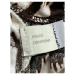 Diane Von Furstenberg DvF Maxi Robe En Soie Franz Marron Écru Chocolat -ModeChic Magasin 848923 3