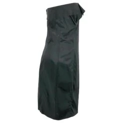 John Galliano Robe Galliano (bustier) En Satin Noir -ModeChic Magasin 852129 3