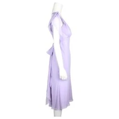 Vera Wang Robe Lavande Avec Nœud Aux épaules Violet -ModeChic Magasin 852918 4