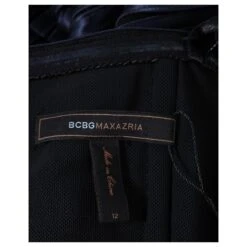 Bcbg Max Azria Robe Bandage Bleue Métallisée Sans Bretelles -ModeChic Magasin 853139 5