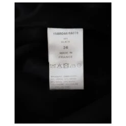 Chloé Robe Fourreau Chloe Epaulettes En Laine Noire -ModeChic Magasin 853143 7