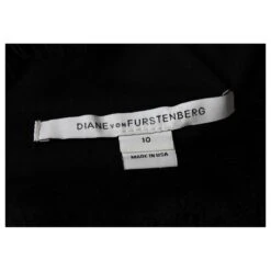 Diane Von Furstenberg Zarita - Robe Mi-longue En Dentelle Noire Avec Encolure Bateau -ModeChic Magasin 853181 5