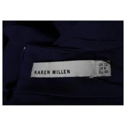 Karen Millen Robe Mi-longue Violette à Col En V Profond -ModeChic Magasin 853183 5