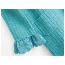 Robe à Nœud à Sequins En Laine Aqua Gucci Turquoise 11 Robe à Nœud à Sequins En Laine Aqua Gucci Turquoise -ModeChic Magasin 859357 3