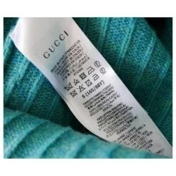 Robe à Nœud à Sequins En Laine Aqua Gucci Turquoise 17 Robe à Nœud à Sequins En Laine Aqua Gucci Turquoise -ModeChic Magasin 859357 9