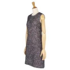 *Robe Sans Manches En Tweed Gris Dolce & Gabbana -ModeChic Magasin 861473 3