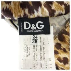 *Robe à Imprimé Léopard Dolce & Gabbana Marron -ModeChic Magasin 861483 3