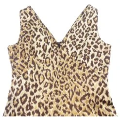 *Robe à Imprimé Léopard Dolce & Gabbana Marron -ModeChic Magasin 861483 5