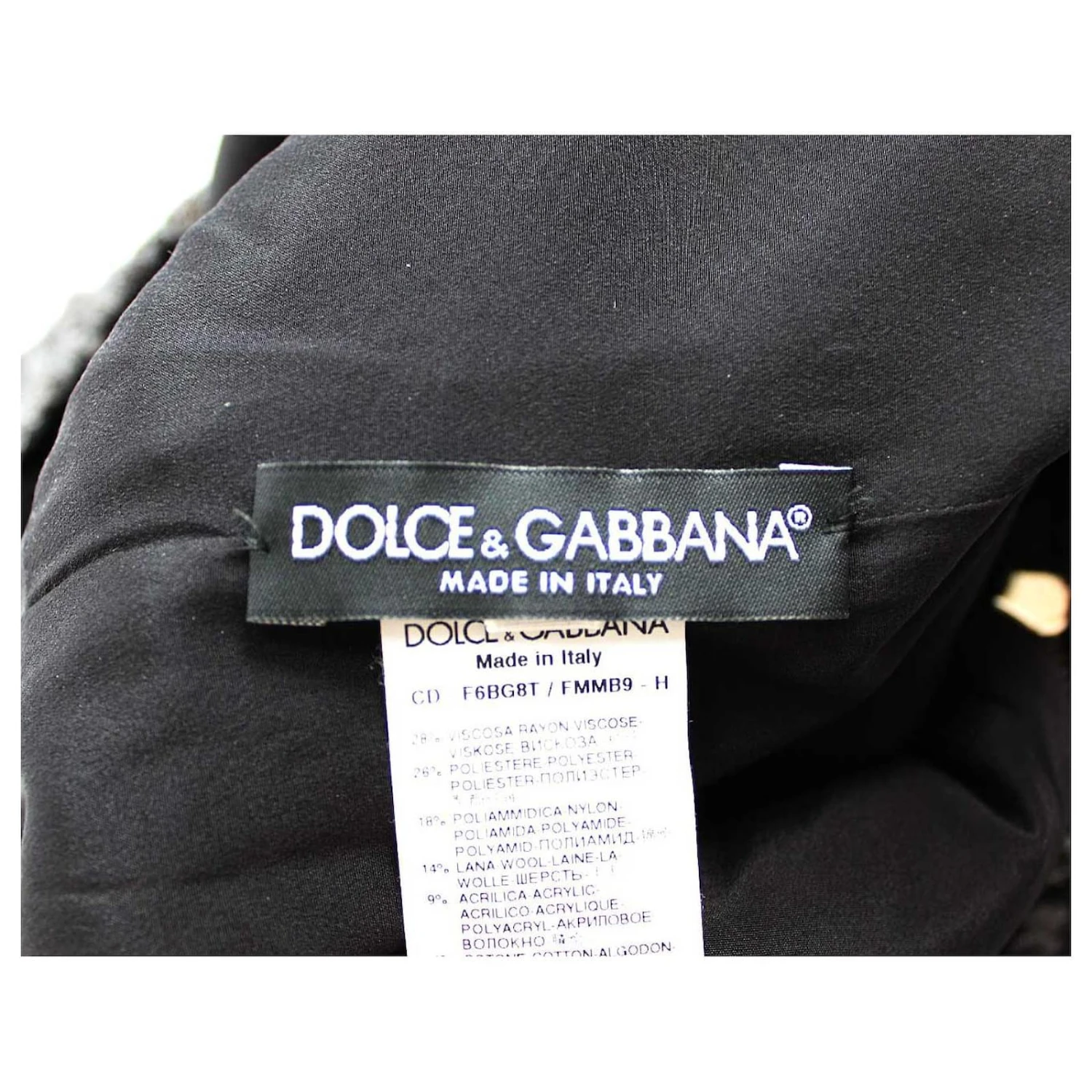 *Robe à Manches Longues En Dentelle Tweed Dolce & Gabbana Gris 3 *Robe à Manches Longues En Dentelle Tweed Dolce & Gabbana Gris – Image 3