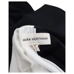 Autre Marque Mara Hoffman Robe Longue Cache-Coeur Lucille En Coton Bio Noir Et Blanc Multicolore -ModeChic Magasin 861751 4