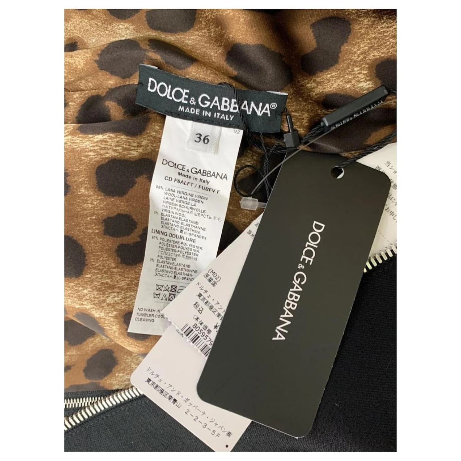 *Robe Dolce & Gabbana Noir 4 *Robe Dolce & Gabbana Noir – Image 4