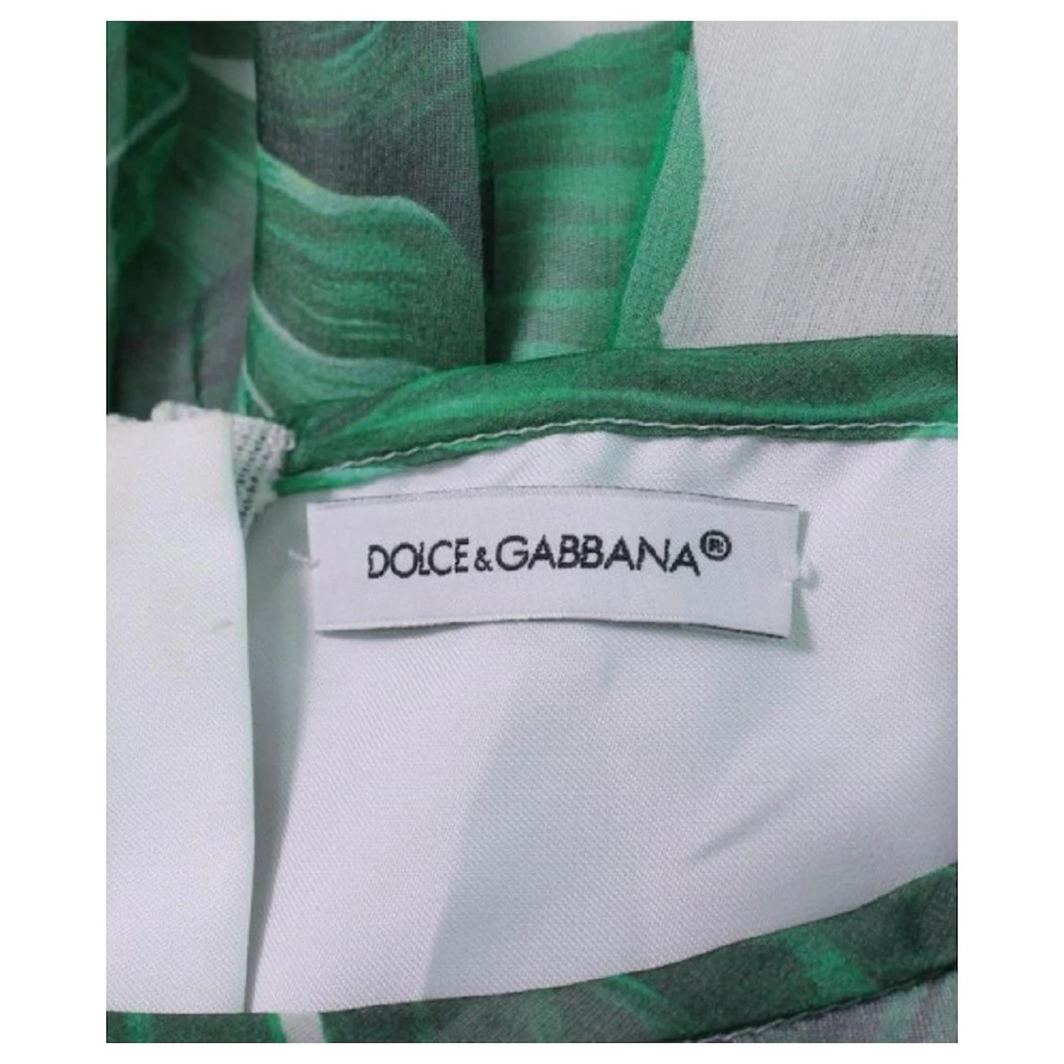 *Robe Dolce & Gabbana Blanc Vert 3 *Robe Dolce & Gabbana Blanc Vert â Image 3