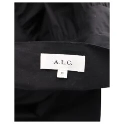 A.L.C. A.L.C ALC Robe Dani à Nouer Sur Le Devant En Coton Noir -ModeChic Magasin 862117 4