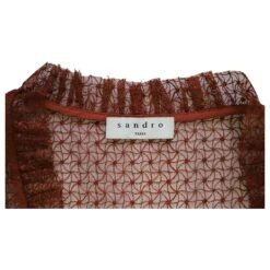 Robe Sandro En Tulle Brodé Polyester Rouge -ModeChic Magasin 862178 7