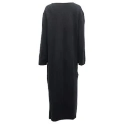 Robe Longue En Maille Côtelée The Row En Cachemire Noir -ModeChic Magasin 862243 3