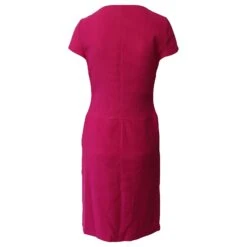 Robe Fourreau Moschino Cheap And Chic En Laine Rose Vif -ModeChic Magasin 862341 2