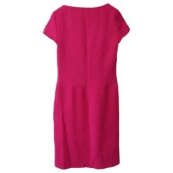 Robe Fourreau Moschino Cheap And Chic En Laine Rose Vif -ModeChic Magasin 862341 4