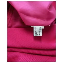 Robe Fourreau Moschino Cheap And Chic En Laine Rose Vif -ModeChic Magasin 862341 8