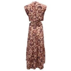 A.L.C. A.L.C ALC Robe Longue Alexandria à Découpes En Coton Rose -ModeChic Magasin 862359 3