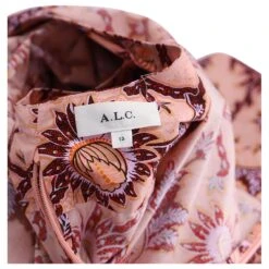 A.L.C. A.L.C ALC Robe Longue Alexandria à Découpes En Coton Rose -ModeChic Magasin 862359 4