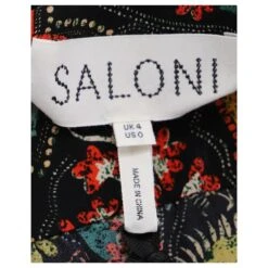 Autre Marque Saloni Tyra Avec Robe à Bordure Batik En Soie Multicolore 8 Autre Marque Saloni Tyra Avec Robe à Bordure Batik En Soie Multicolore -ModeChic Magasin 862660 4