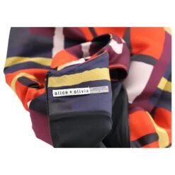 Alice + Olivia Robe Jacquard Color Block Multicolore -ModeChic Magasin 862663 4