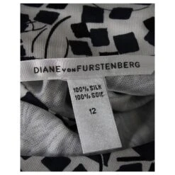 Diane Von Furstenberg Robe Imprimée à Manches Courtes En Soie Bleu Marine 8 Diane Von Furstenberg Robe Imprimée à Manches Courtes En Soie Bleu Marine -ModeChic Magasin 863365 4