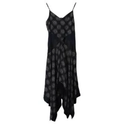 Diane Von Furstenberg Robe Mouchoir Ourlet En Soie Noire 10 Diane Von Furstenberg Robe Mouchoir Ourlet En Soie Noire -ModeChic Magasin 863417 4