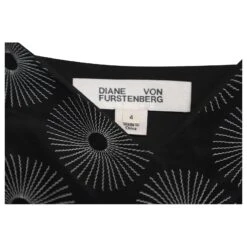 Diane Von Furstenberg Robe Mouchoir Ourlet En Soie Noire 13 Diane Von Furstenberg Robe Mouchoir Ourlet En Soie Noire -ModeChic Magasin 863417 7