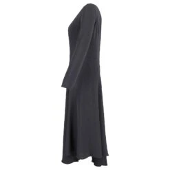 Vanessa Bruno Robe Mi-longue Asymétrique En Polyester Noir -ModeChic Magasin 863425 4