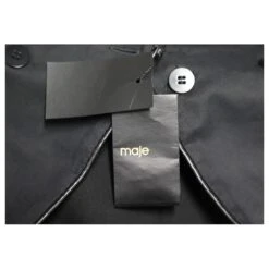 Maje Russel Robe Chasuble En Polyester Noir -ModeChic Magasin 863496 8