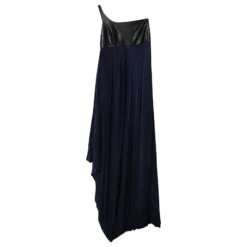 Robe Asymétrique Hugo Boss En Polyamide Bleu Marine -ModeChic Magasin 863572 4