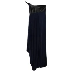 Robe Asymétrique Hugo Boss En Polyamide Bleu Marine -ModeChic Magasin 863572 7