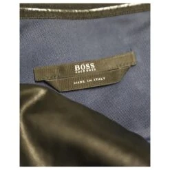 Robe Asymétrique Hugo Boss En Polyamide Bleu Marine -ModeChic Magasin 863572 9