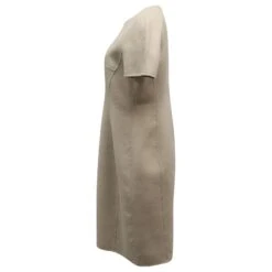 Robe Jil Sander à Mancherons En Laine Beige -ModeChic Magasin 863579 3