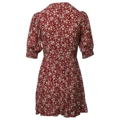 Robe à Fleurs Reformation Laylin En Viscose Rouge -ModeChic Magasin 863584 3