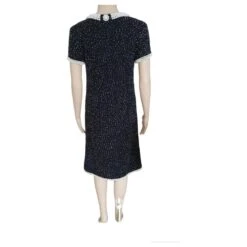 Robe Chanel Cachemire Noire Brodée De Perles -ModeChic Magasin 868248 4