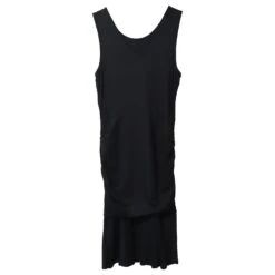 Diane Von Furstenberg Robe Mi-longue Froncée Sans Manches En Viscose Noire -ModeChic Magasin 868995 4