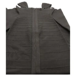 Robe Bandage Herve Leger Maxi En Rayonne Noire -ModeChic Magasin 869052 6