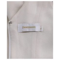 Zimmermann Robe Découpée à Boutons En Polyester Blanc -ModeChic Magasin 869585 4
